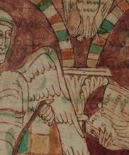 Moine, archange, manuscrit