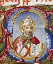 Initiale, manuscrit, saint