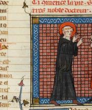 Manuscrit latin, enluminure