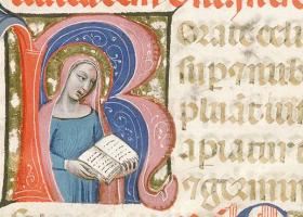  Vierge en prière  Avignon, BM, 136 , f. 335 