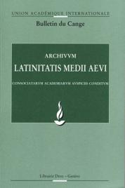 Archivum Latinitatis Medii Aevi (Bulletin du Cange)