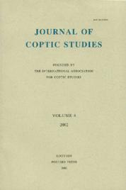 Journal of Coptic Studies Couverture revue