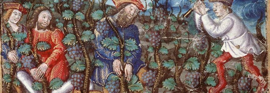  Noé plantant la vigne  Amiens, BM, 107, f. 6 