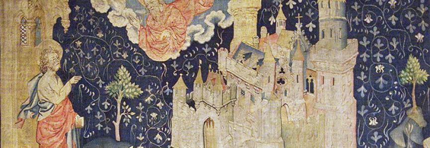 Tapisserie, ciel, étoile, Jérusalem